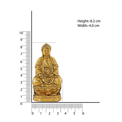 Estele Gold Plated Meditating Lord Buddha Idol