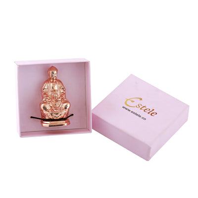 Estele Rose Gold Plated Decorative Meditating Gautam Buddha Idol
