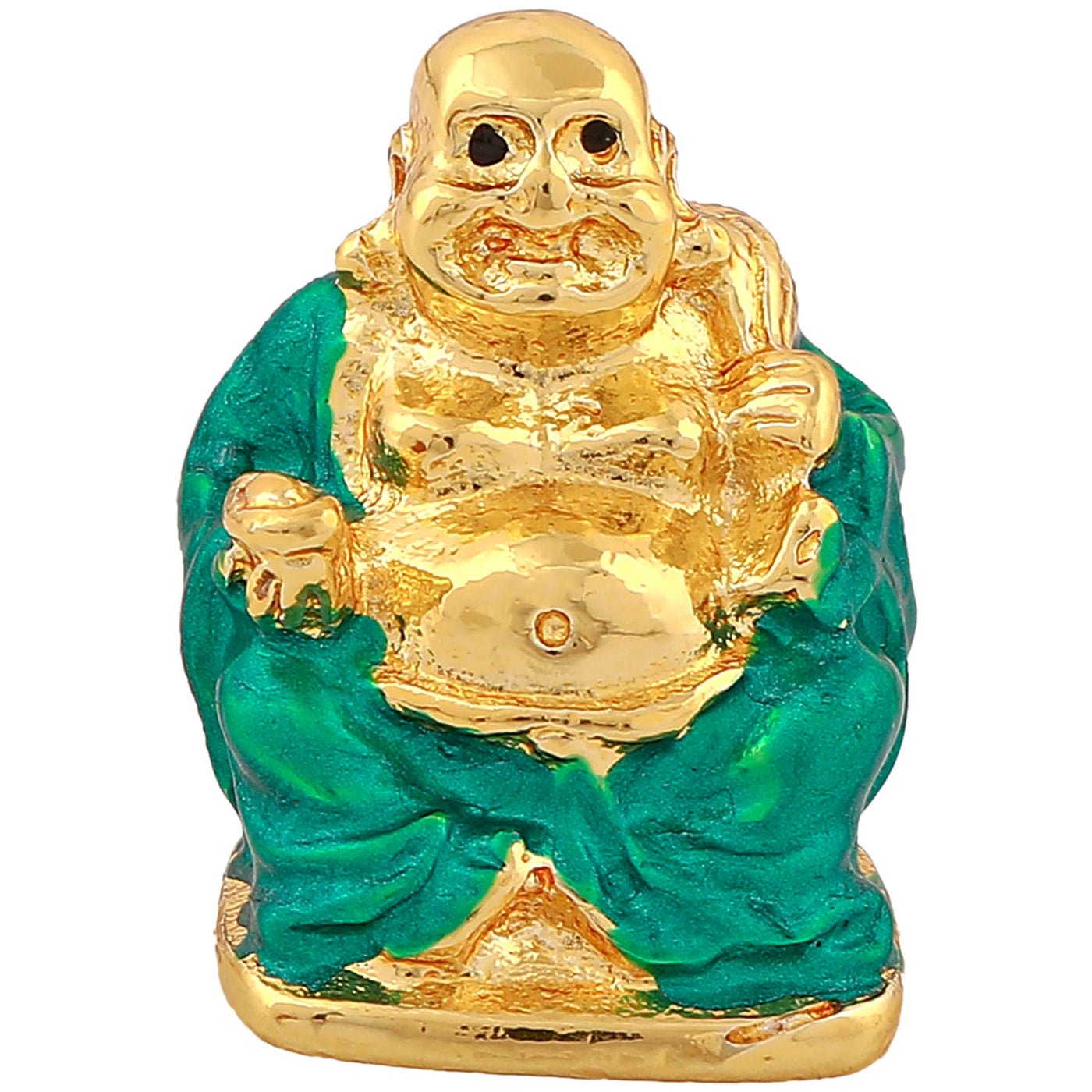 Estele Gold Plated Laughing Buddha Idol