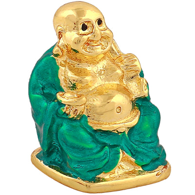 Estele Gold Plated Laughing Buddha Idol