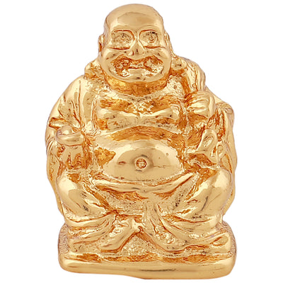 Estele Gold Plated Decorative Laughing Buddha Idol