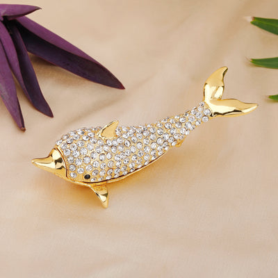 Estele Gold Plated Dolphine Idol