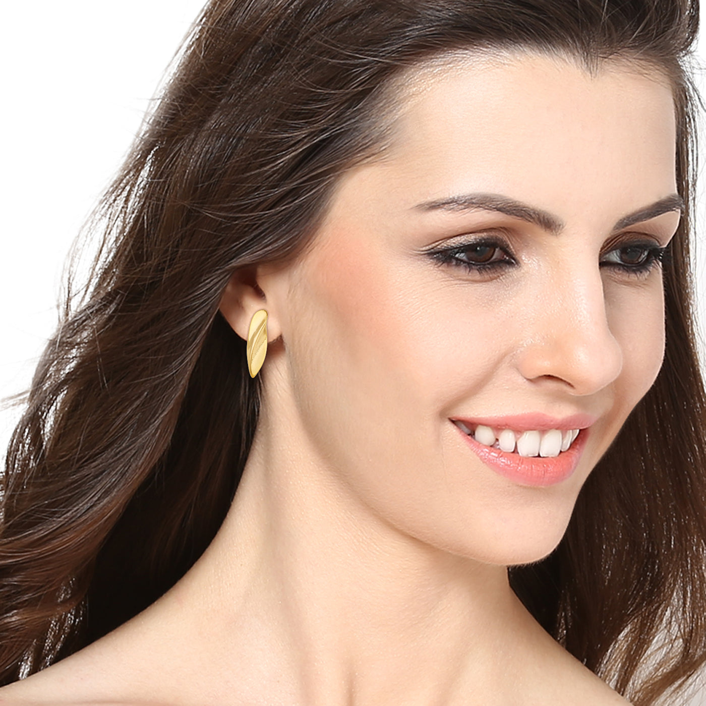 Gold Textured Studs Combo