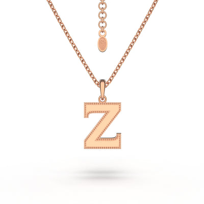 Estele - Charm "Z" Rosegold plated Pendant