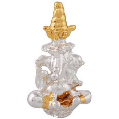 Estele Gold & Rhodium Plated Divine Ganesh Idol