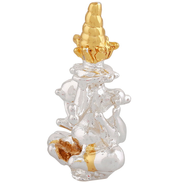 Estele Gold & Rhodium Plated Divine Ganesh Idol