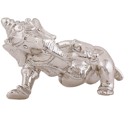Estele Rhodium Plated Lord Ganesha Idol