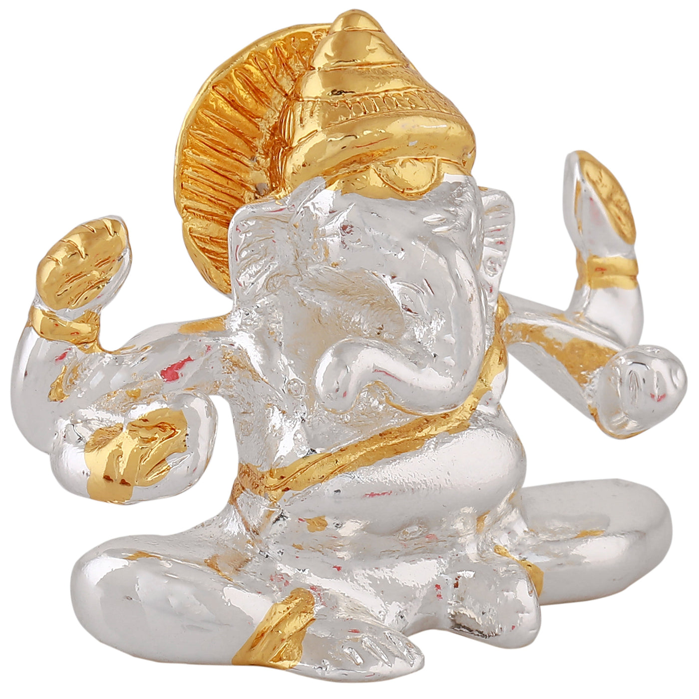 Estele Gold & Rhodium Plated Divine Ganesha Idol