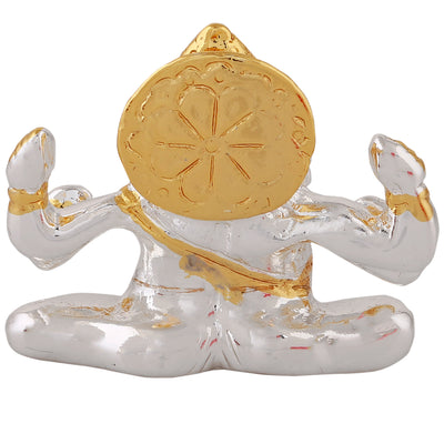 Estele Gold & Rhodium Plated Divine Ganesha Idol