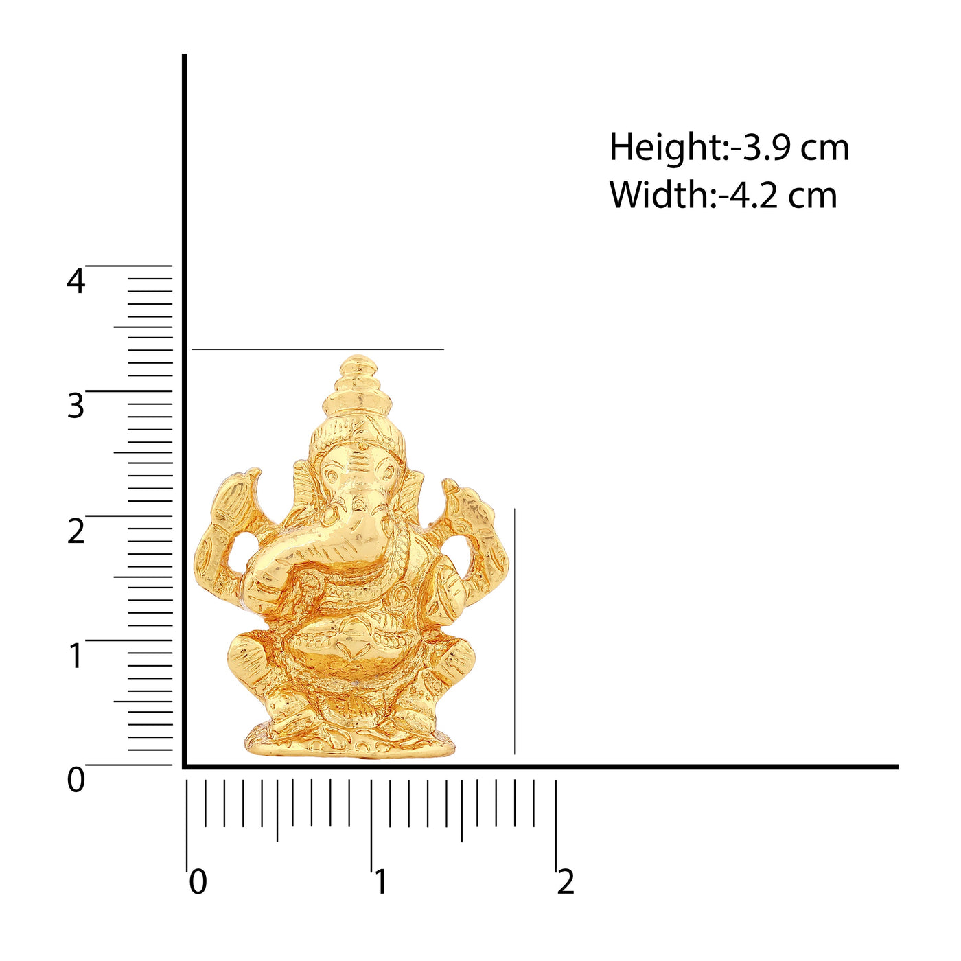 Estele Gold Plated Lord Ganesha Idol