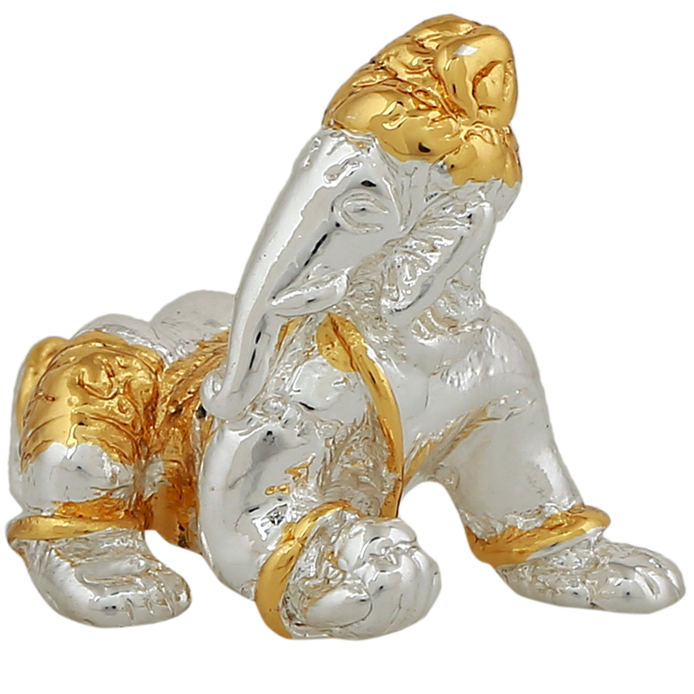 Estele Gold & Rhodium Plated Divine Ganesh Idol