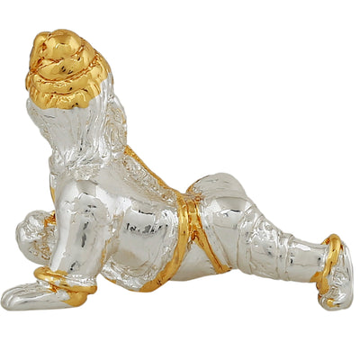 Estele Gold & Rhodium Plated Divine Ganesh Idol