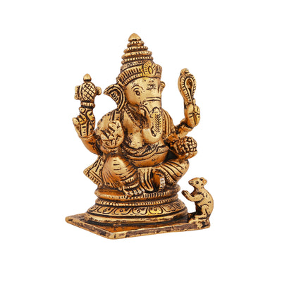 Estele Gold Plated Spiritual Ganesh Idol