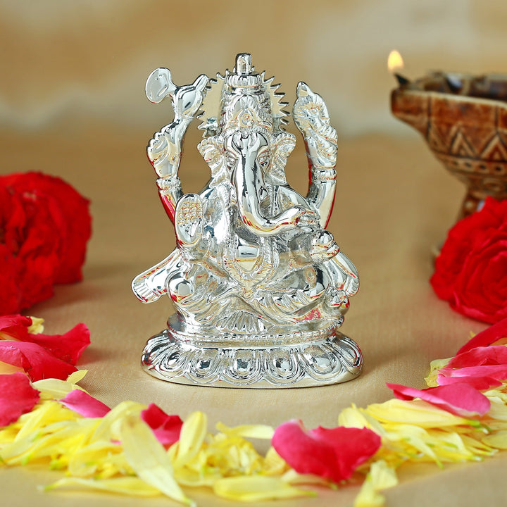 Estele Gold Plated Divine Ganesh Idol
