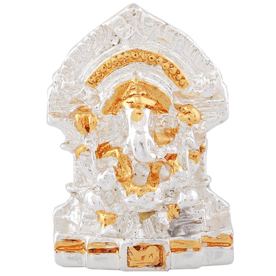 Estele Gold & Rhodium Plated Divine Ganesh Idol