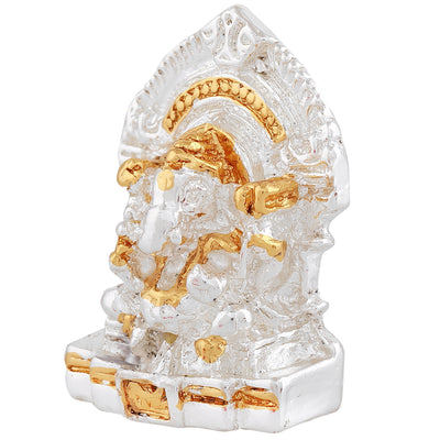 Estele Gold & Rhodium Plated Divine Ganesh Idol