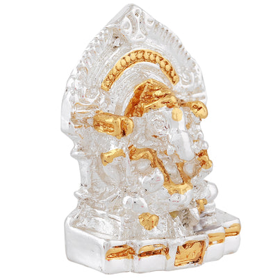 Estele Gold & Rhodium Plated Divine Ganesh Idol