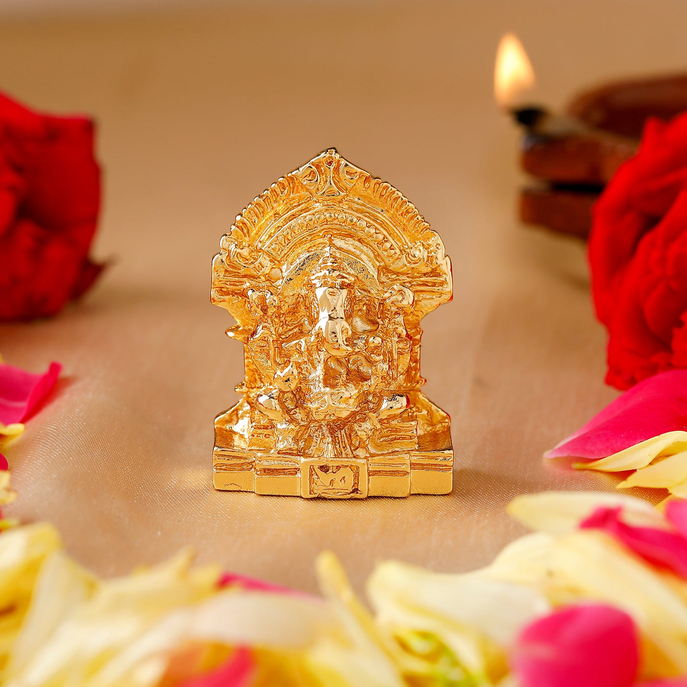 Estele Gold Plated Divine Ganesh Idol