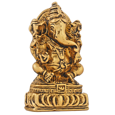 Estele Gold & Rhodium Plated Lord Ganesha Idol