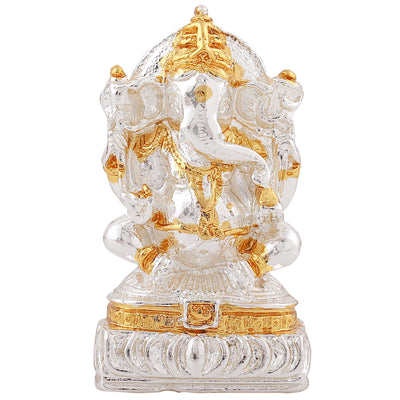 Estele Gold & Rhodium Plated Lord Ganesha Idol