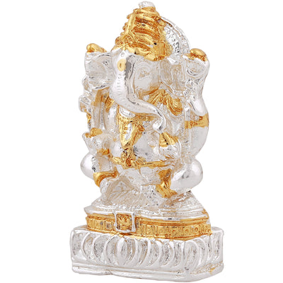 Estele Gold & Rhodium Plated Lord Ganesha Idol