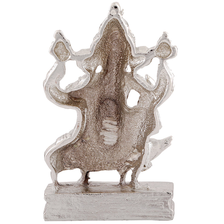 Estele Rhodium Plated Lord Ganesha Idol