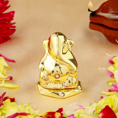 Estele Gold Plated Divine Ganesh Idol