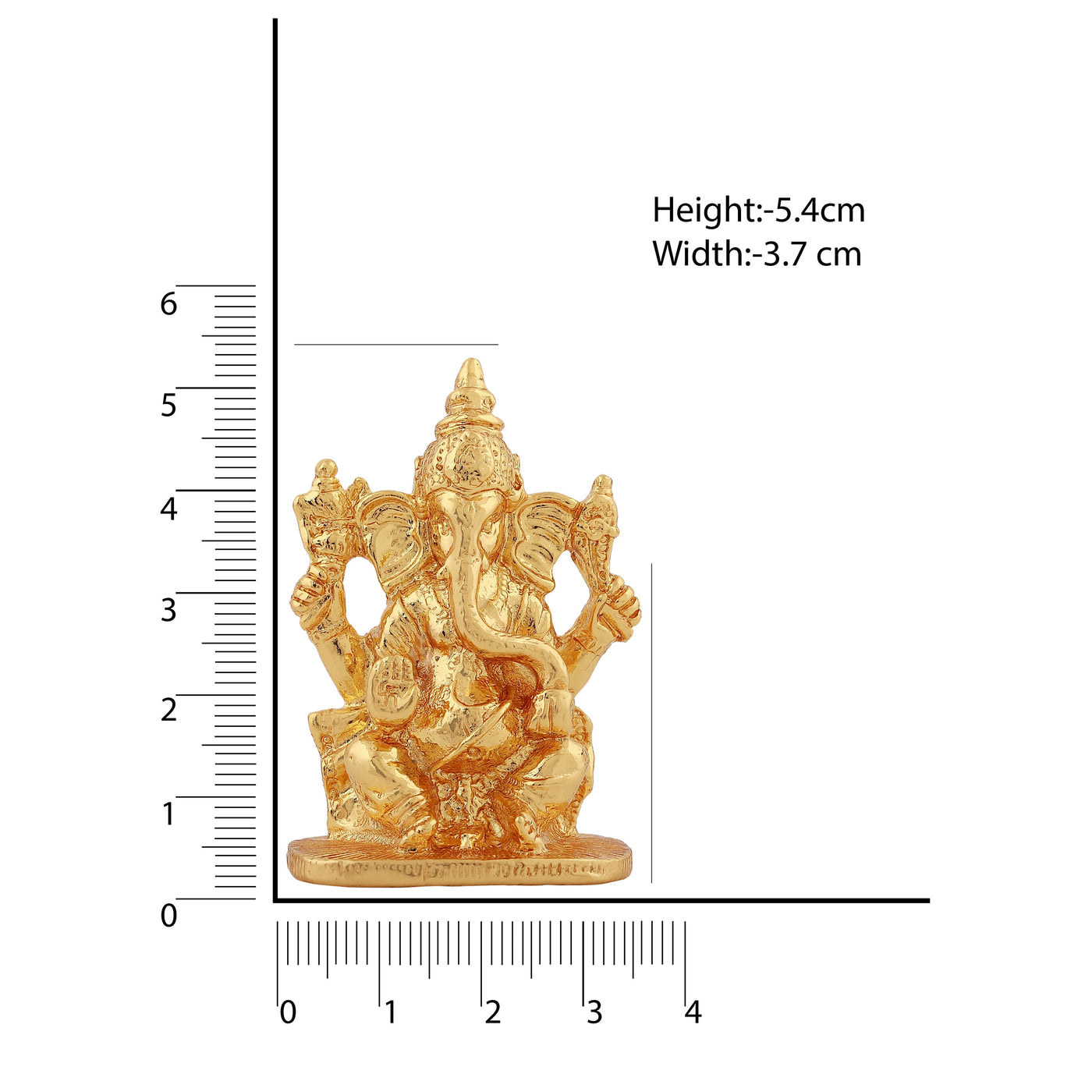 Estele Gold Plated Divine Ganesh Idol