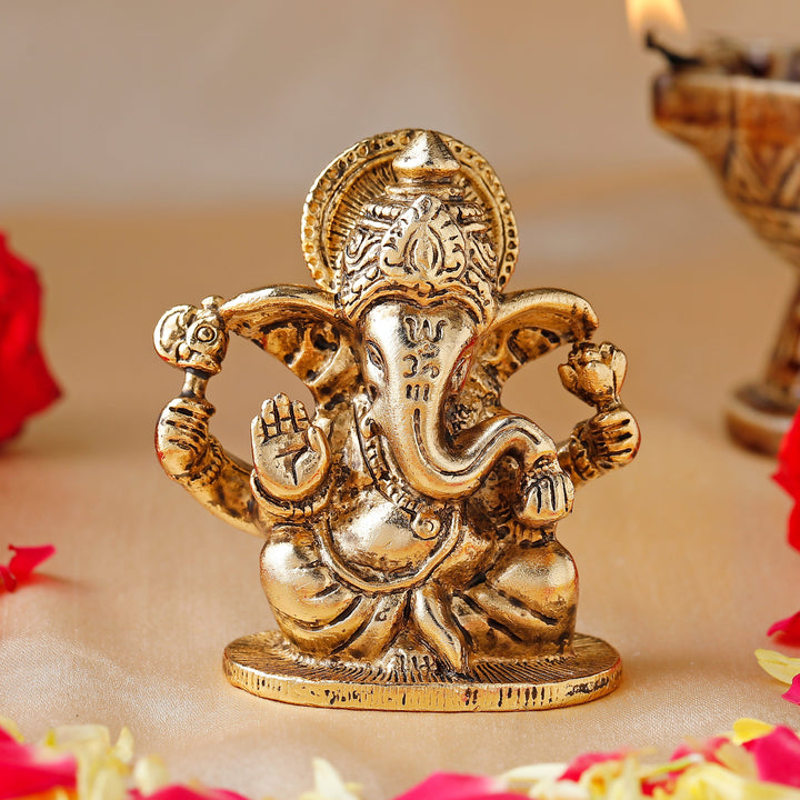 Estele Gold Plated Lord Ganesh Idol