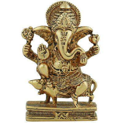 Estele Gold Plated Spiritual Lord Ganesh Idol