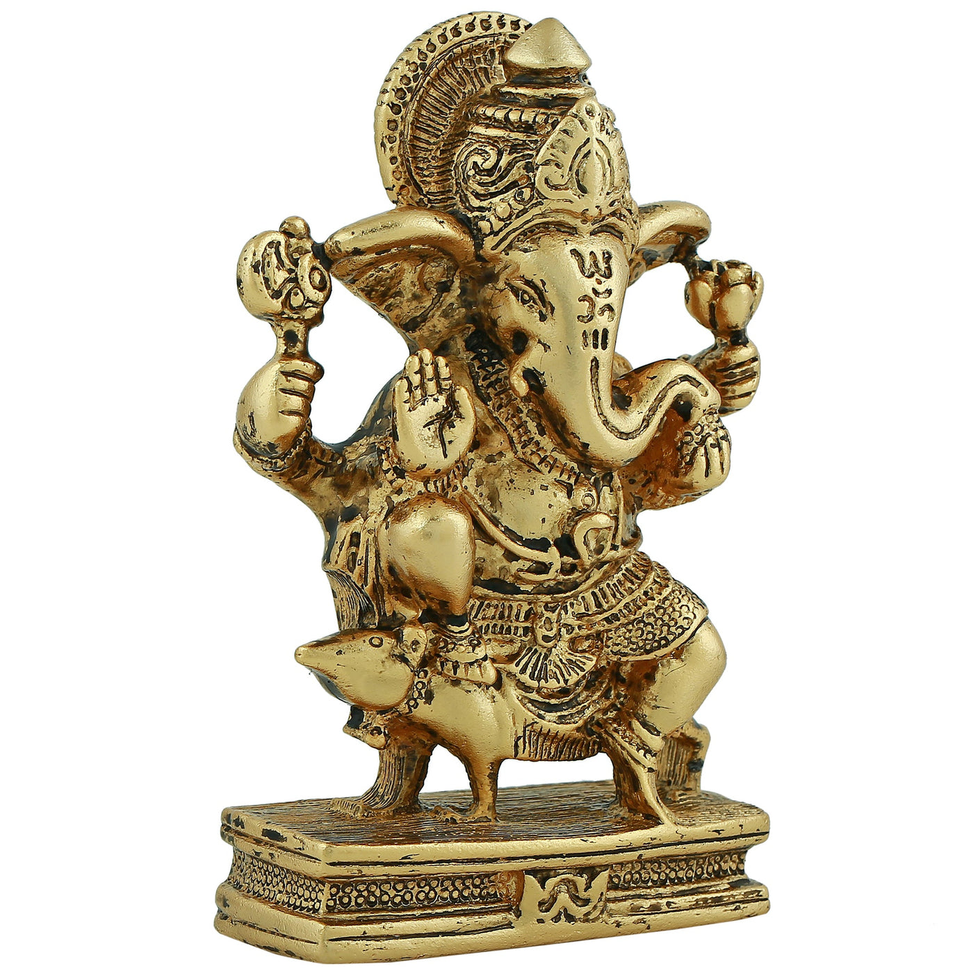 Estele Gold Plated Spiritual Lord Ganesh Idol