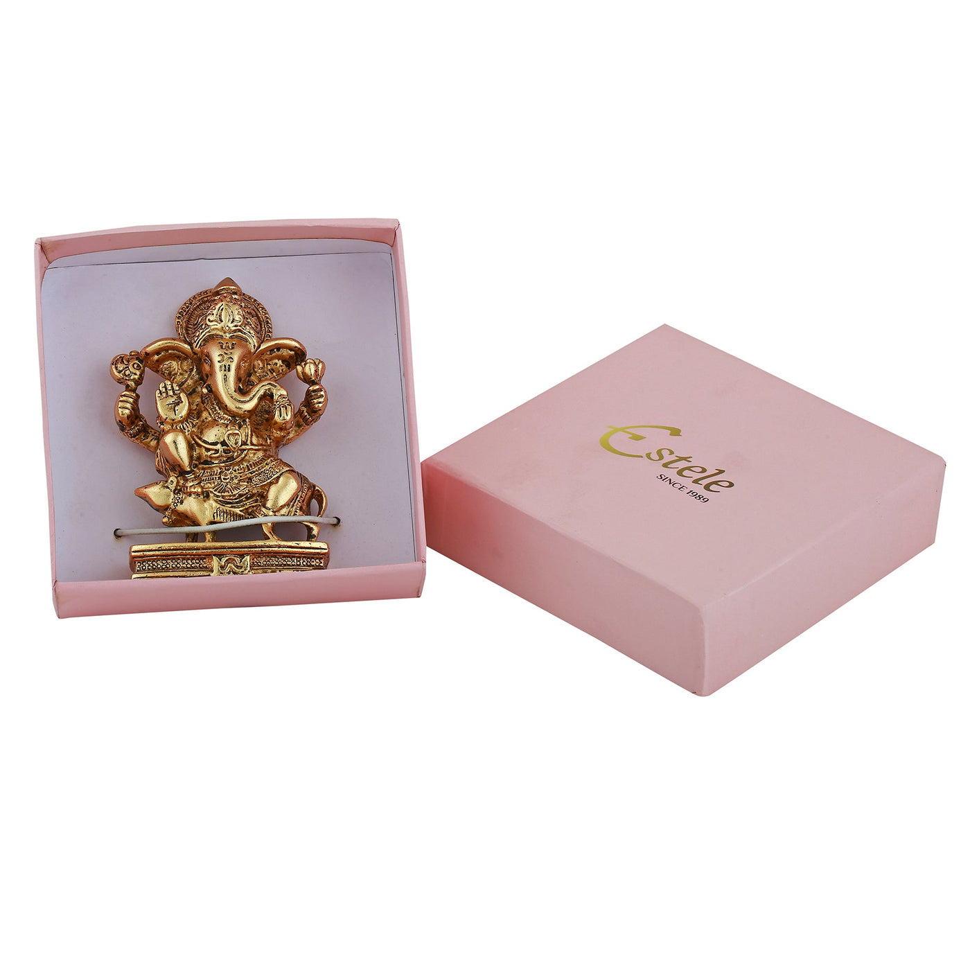 Estele Gold Plated Spiritual Lord Ganesh Idol