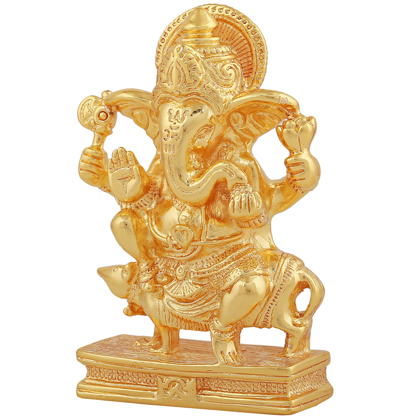 Estele Gold Plated Spiritual Lord Ganesh Idol