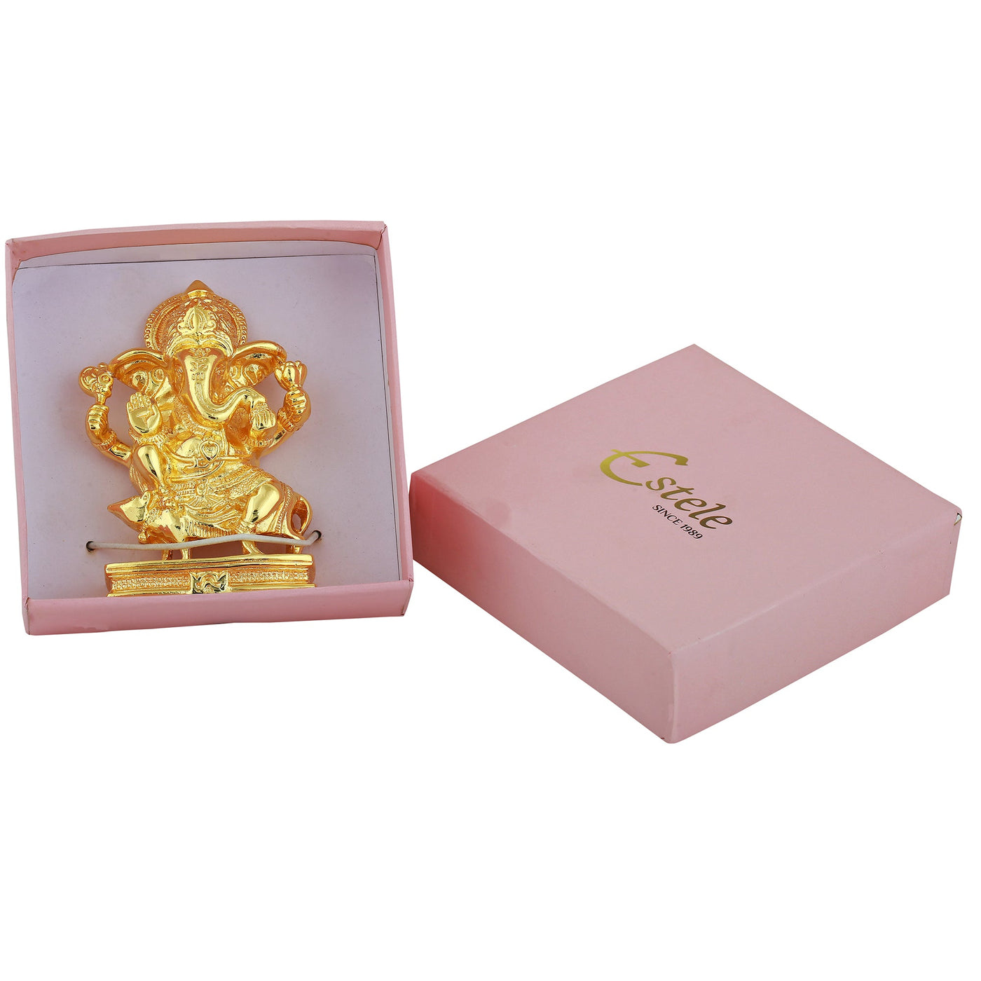 Estele Gold Plated Spiritual Lord Ganesh Idol