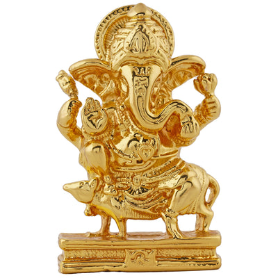 Estele Gold Plated Spiritual Lord Ganesh Idol