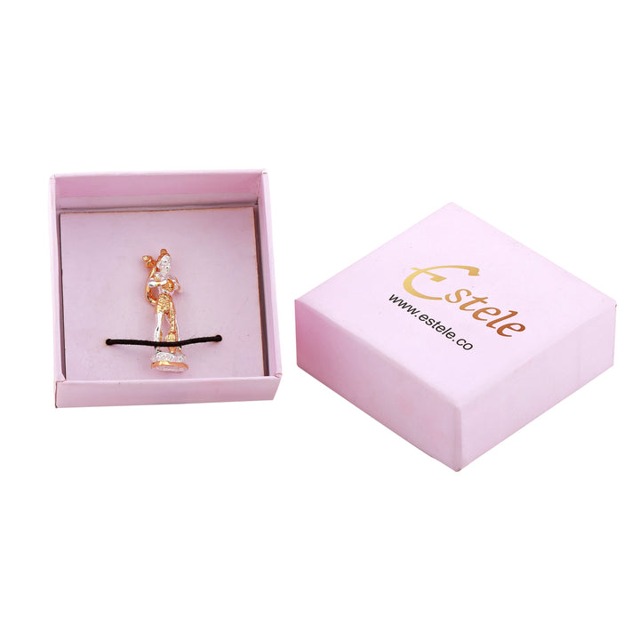 Estele Gold & Rhodium Plated Hanuman Idol