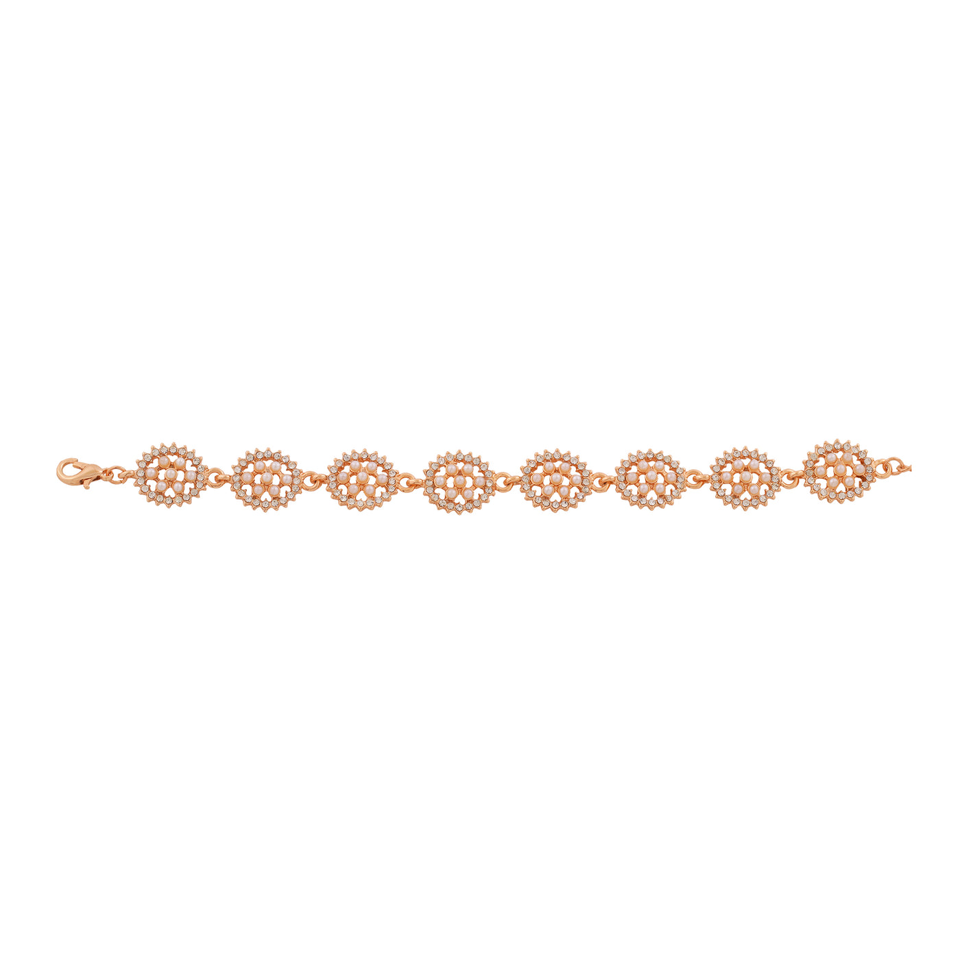 Estele Rose Gold Pearl Bracelet for women