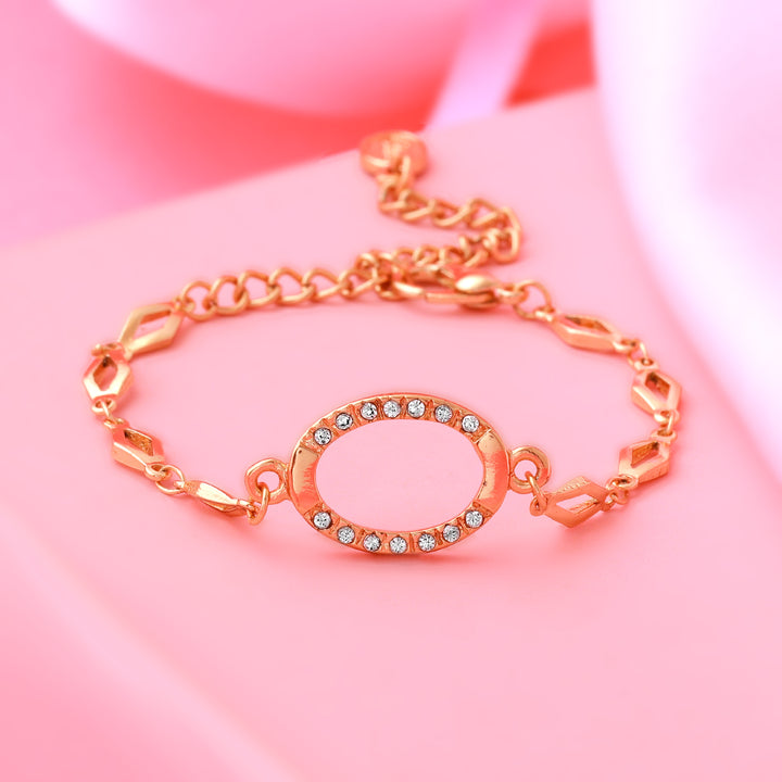 ESTELE Opal Rose Gold Bracelet Using Austrian Crystals