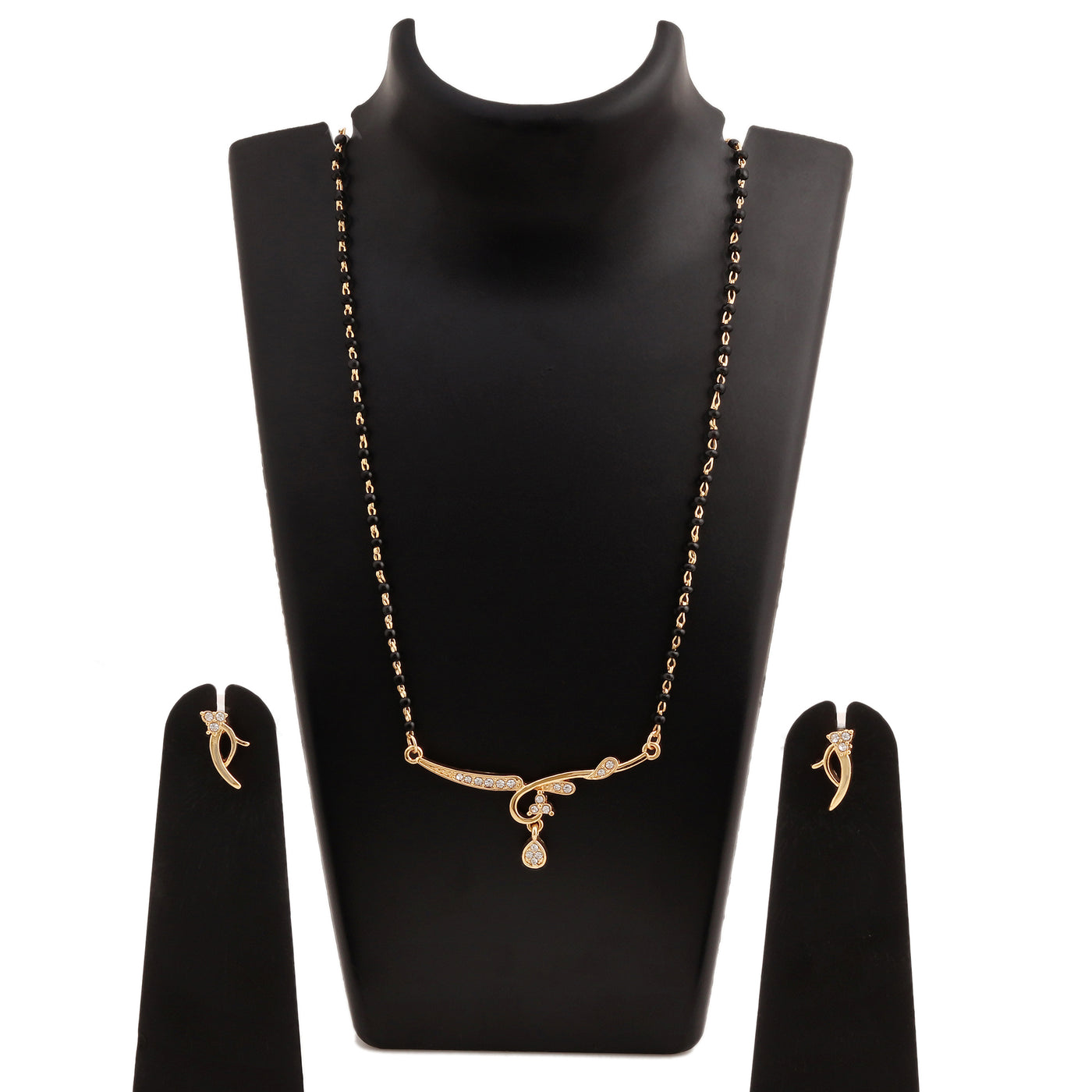 Estele 24 Kt Gold Plated Heavenly Mangalsutra Necklace Set