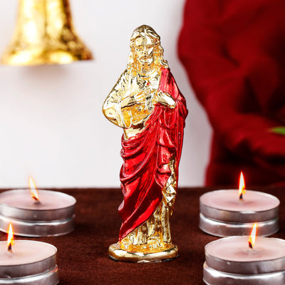Estele Gold Plated Almighty Jesus Christ Idol with Enamel Color