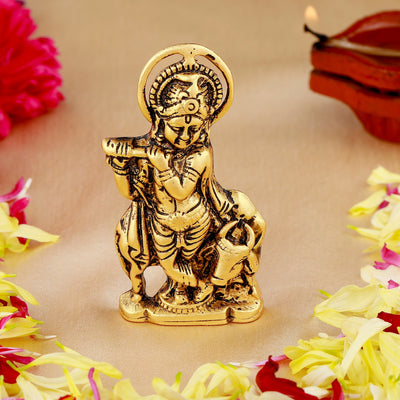 Estele Gold Plated Lord Krishna Idol