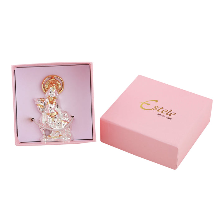 Estele Gold & Rhodium Plated Lord Krishna Idol