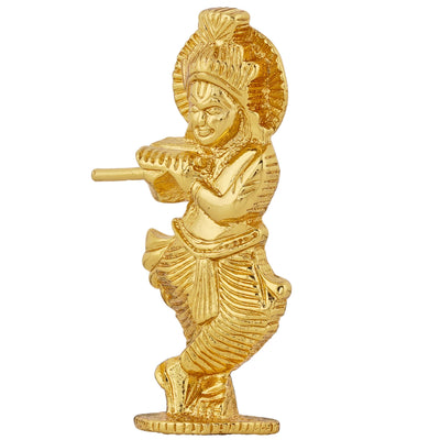 Estele Gold Plated Lord Krishna Idol