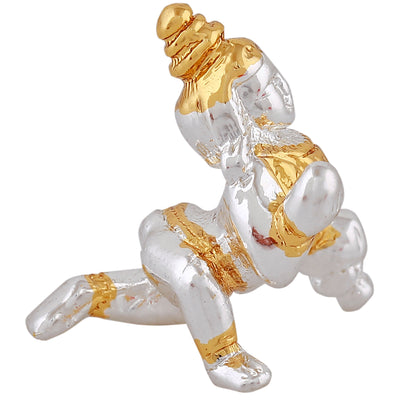 Estele Gold & Rhodium Plated Divine Lord Krishna Idol