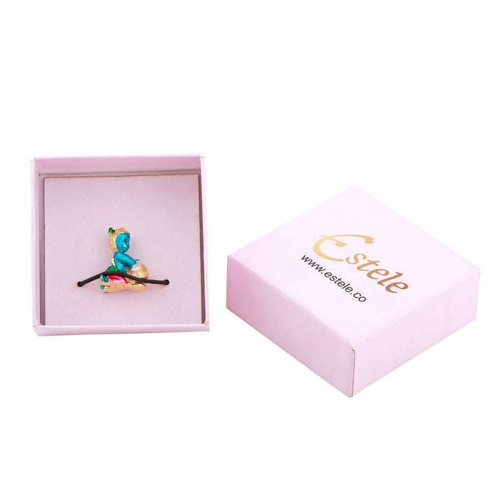 Estele Gold Plated Lord Krishna Idol