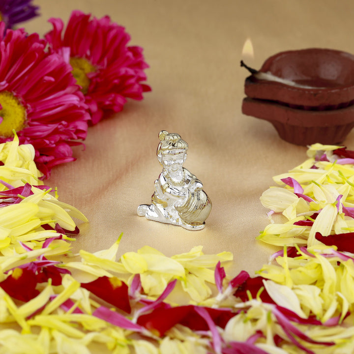 Estele Gold & Rhodium Plated Spiritual Bala Krishna Idol