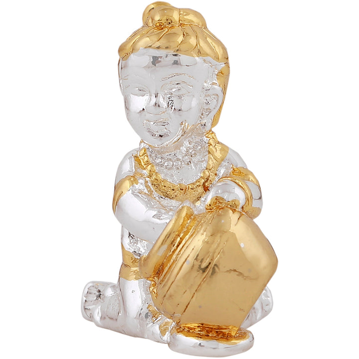 Estele Gold & Rhodium Plated Spiritual Bala Krishna Idol
