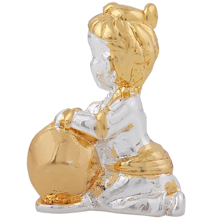 Estele Gold & Rhodium Plated Spiritual Bala Krishna Idol