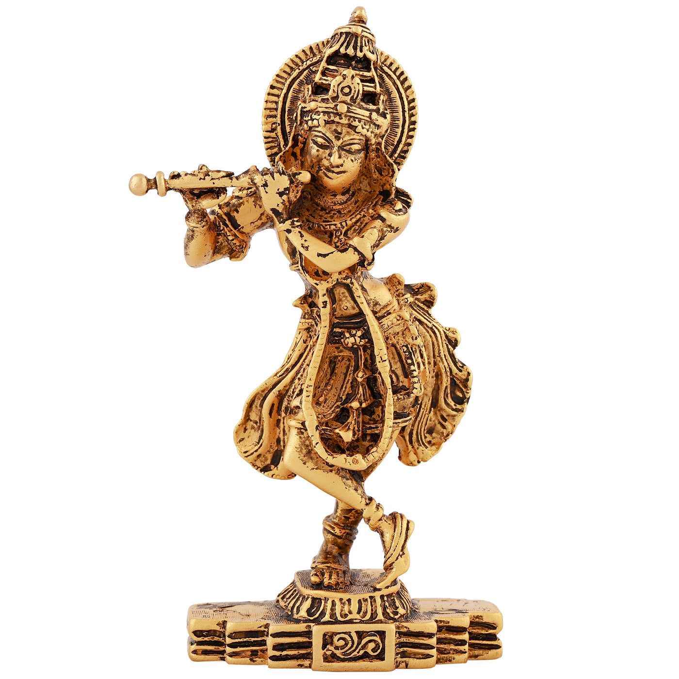 Estele Gold Plated Divine Lord Krishna Idol