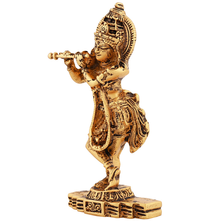 Estele Gold Plated Divine Lord Krishna Idol